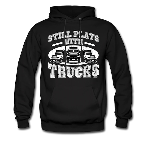 Truck Driver Evolution Truck Driver Essentials Men Trucker Zip Hoodie
