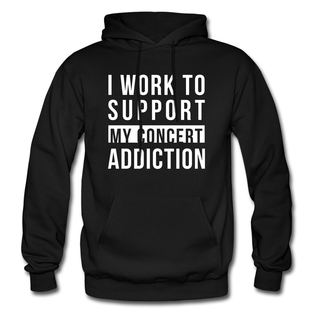 Concert Hoodie. Concert Gift. Music Lover Gift. Concert Addict. Band