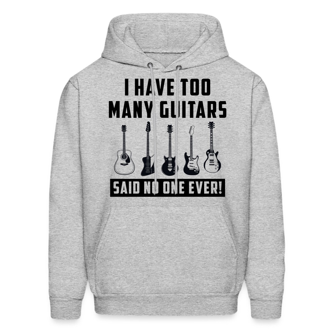 Guitar Hoodie. Guitarist Gift. Music Hoodie. Guitar Lover Gift. Funny