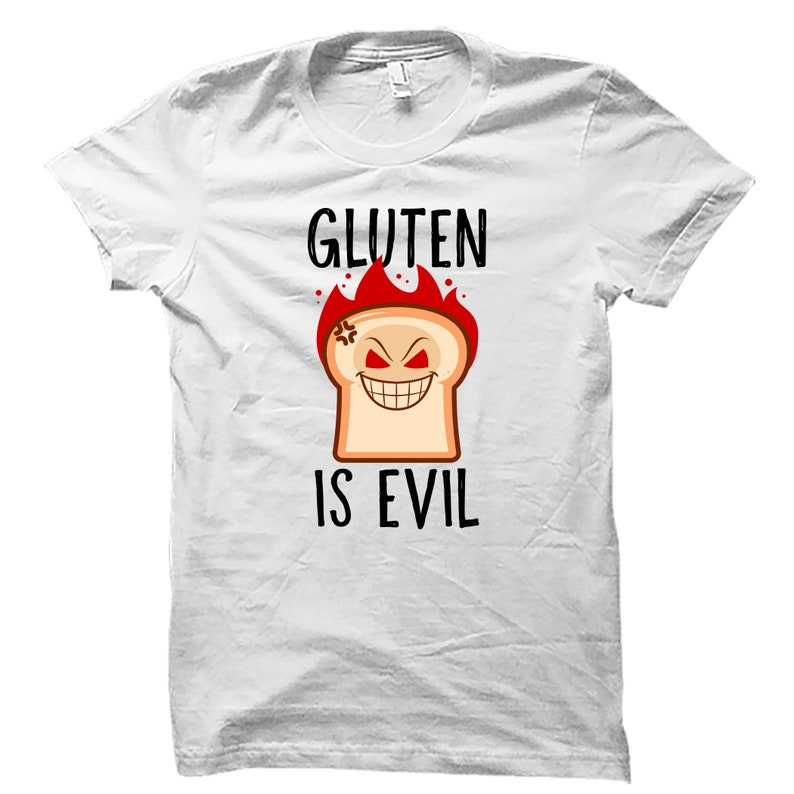 Gluten Free Shirt. Gluten Free Gift. Celiac Shirt. Funny Gluten Free. Gluten Free Gifts. Gluten Free Tshirt. Celiac Awareness Gluten OS4894 image 1