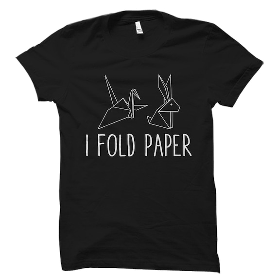 Origami Shirt. Origami Gift. Bird Shirt. Origami T-shirt. Cute