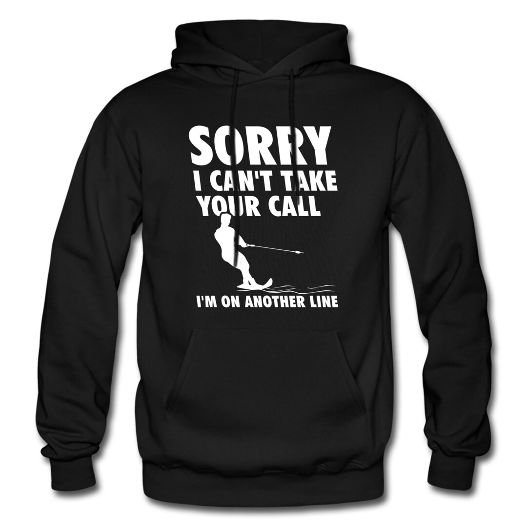 Water Ski Hoodie. Water Ski Clothing. Water Skiing Sweatshirt. Water