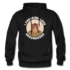 Groundhog Hoodie. Groundhog Gift. Groundhog Lover. Wildlife Hoodie. Wildlife Gift. Groundhog Day. Animal Lover Hoodie. Nature Lover #OH1680