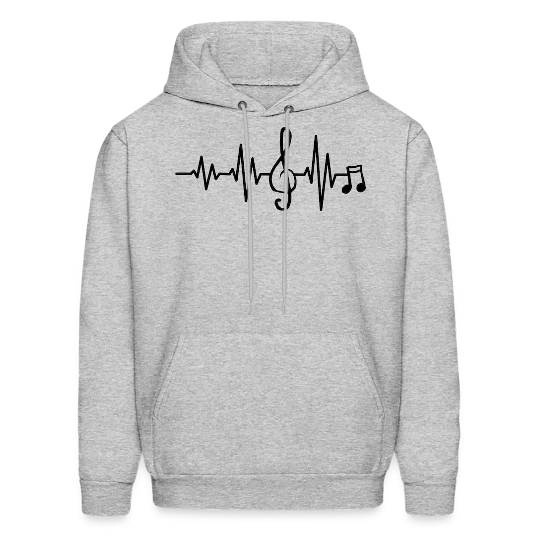 Musician Hoodie. Musician Gift. Music Hoodie. Music Gift. Heartbeat