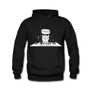 Cat Piano Hoodie. Piano Sweater. Pianist Sweatshirt. Keyboard Pullover. Musician Hoodie. Cat Piano Sweater. Piano Hoodie. Pianist #OH680