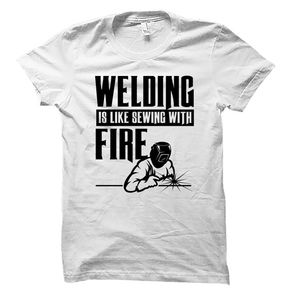 [FINAL DEAL] Sleeve Edge Welding T-Shirts - O/White