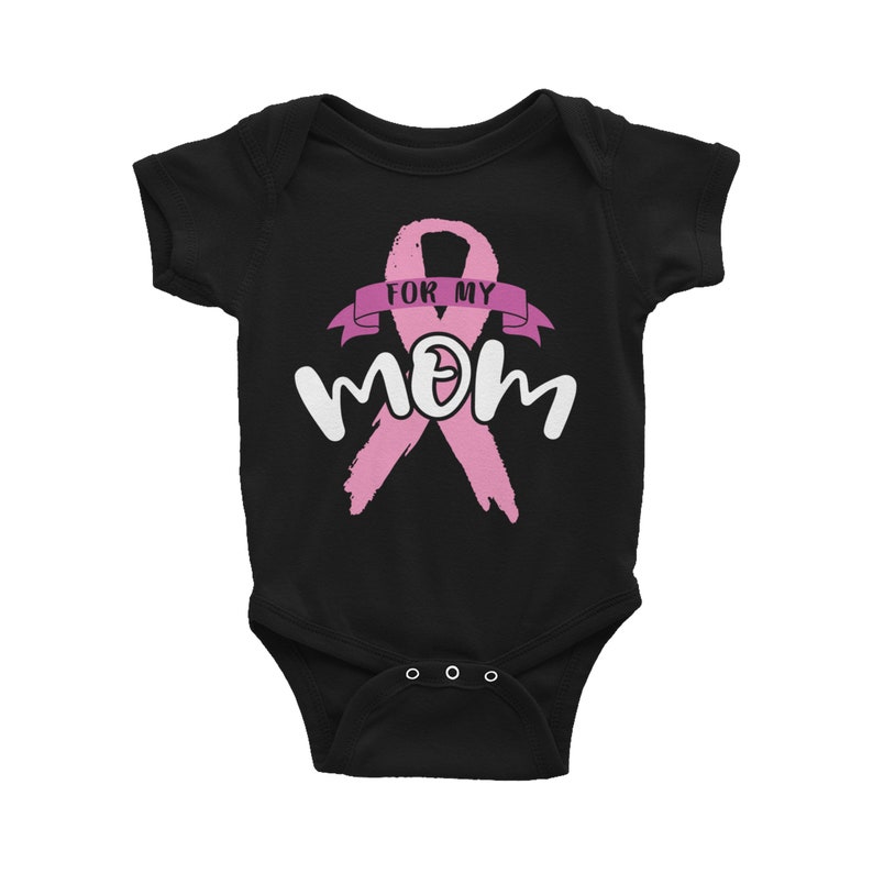 Mom Breast Cancer Baby Bodysuit Breast Cancer Mom Infant Outfit Breast Cancer Awareness Baby Outfit Breast Cancer Infant Outfit