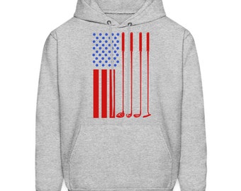 Golf Hoodie. Golf Gift. Golfer Hoodie. Golfer Gift. Golf Flag Hoodie. American Flag Hoodie. American Gift. Sports Hoodie. Sports #OH1471