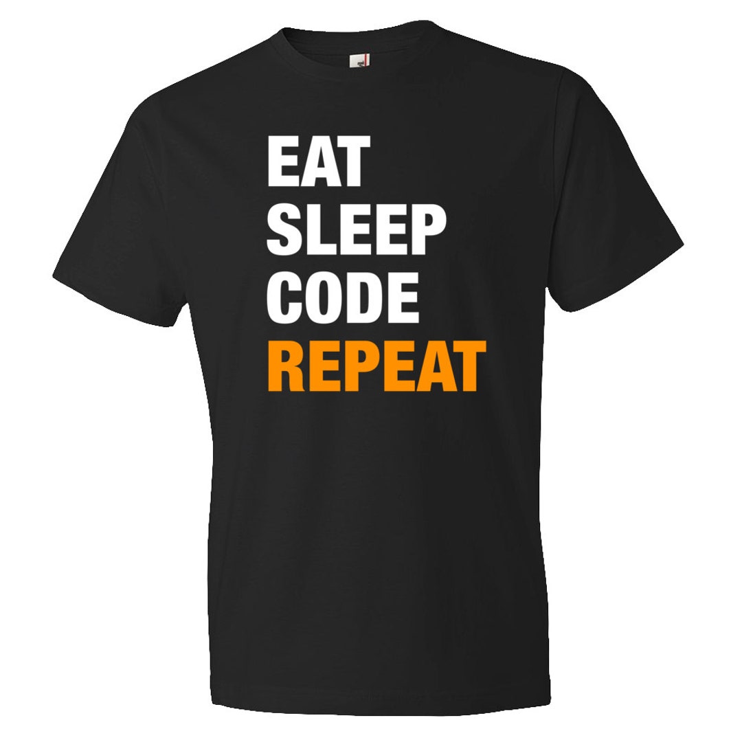 Engineer Gift. Eat Sleep Code Repeat Shirt. Funny Engineer Tee ...