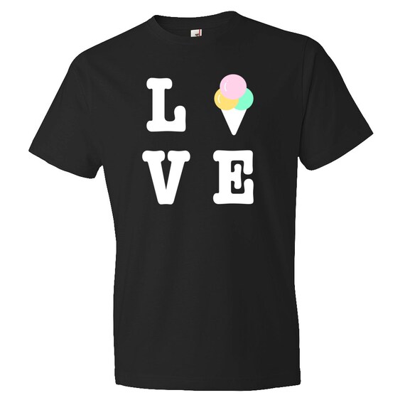 Love Ice Cream Cone Shirt - Funny Ice Cream Shirt. Ice Lover Tee. Friend Shirt. best friends tee. bff tee. bff shirt. bff gift. #OS74