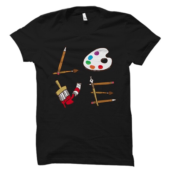 Art Shirts For Teachers I Love Art, Artist T-Shirt Gift. Art Shirts For Teachers I Love Art, Artist T-Shirt Gift.