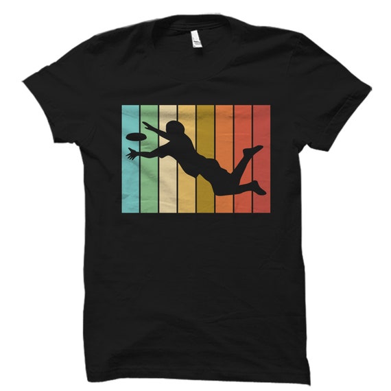 Retro Ultimate Frisbee Player Silhouette T-Shirt Gift Idea Retro Ultimate Frisbee Player Silhouette T-Shirt Gift Idea