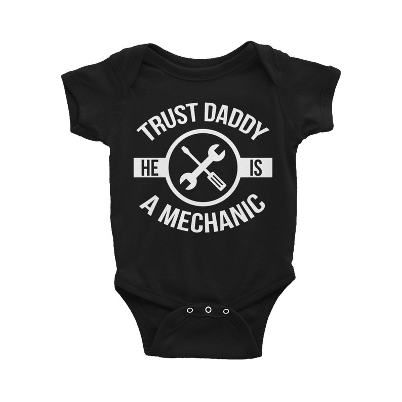 CafePress Trust Me My Dad Is An Engineer Body Suit Cute Infant Bodysuit Baby Romper Cloud White