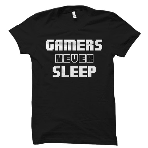 Funny Gamer Gamer Shirt Online Gamer Gift For Gaming  Geeky Gamer Gift Video Game T-Shirt Gamers Never Sleep #OS1898 - Main Image