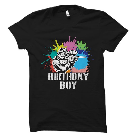 Birthday Boy Shirt | Cute Paintball Players Tee Funny Gift Birthday Boy Shirt | Cute Paintball Players Tee Funny Gift