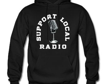 Radiowecker Hoodie. Radio Geschenk. Unterstützen Sie Lokales Radio. Radiowecker Sweatshirt. Sender Geschenk. Übertrager Hoodie. Radio-Liebe. Radio Liebhaber Geschenk #OH1548
