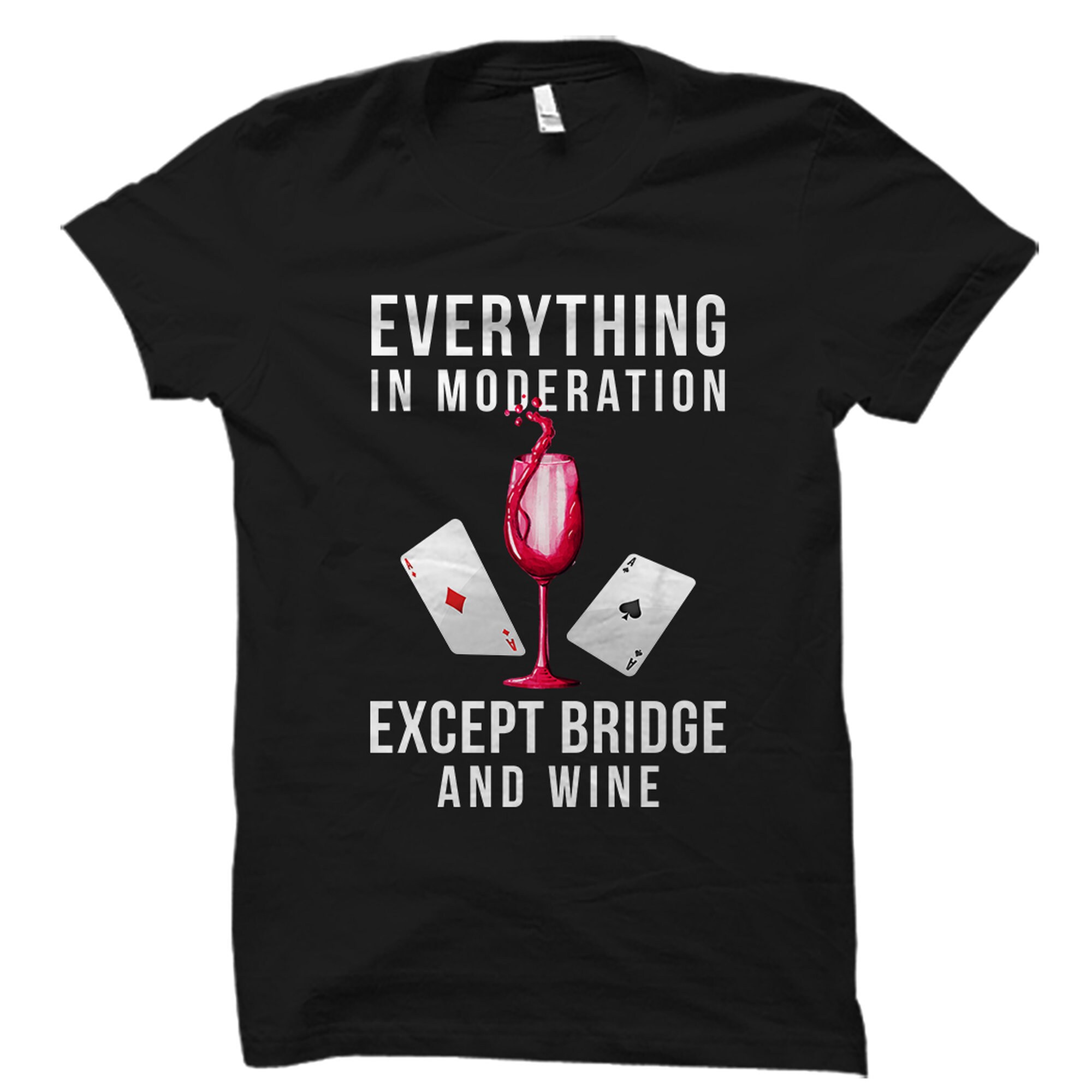 Bridge Game Shirt Bridge Player Gift Card Game Addict Shirt Etsy