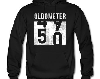 50th Birthday Hoodie. 50th Birthday Gift. 50th Bday Sweatshirt. 50th Party Gift. Turning 50 Hoodie. Aging Hoodie. Oldometer Hoodie