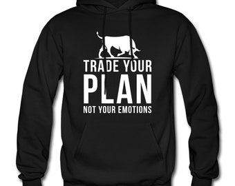Sudadera con capucha de comerciante. Regalo de comerciante. Regalo de comercio. Sudadera con capucha de plan de comercio. Comercio emocional. Regalo de comercio intradía. Sudadera con capucha del mercado de valores. Finanzas #OH2036