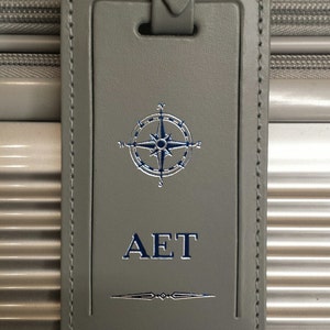 Luggage tag personalized. Monogrammed luggage tags. Travel tag. Embossed and personalized with initials at no extra charge. Simply stunning.