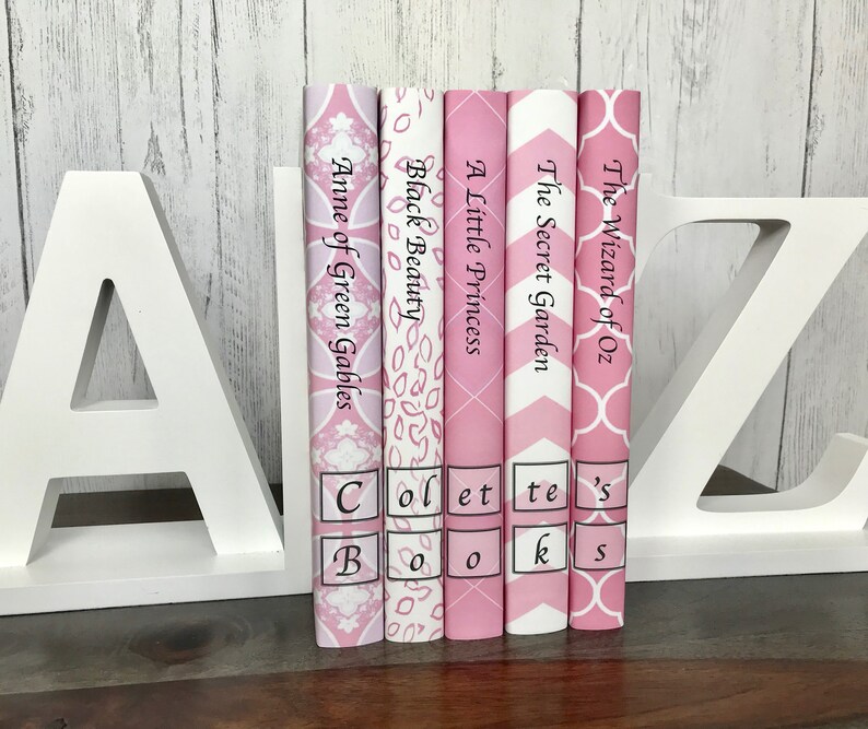 Pink Personalized Children's Books Custom Decorative Etsy