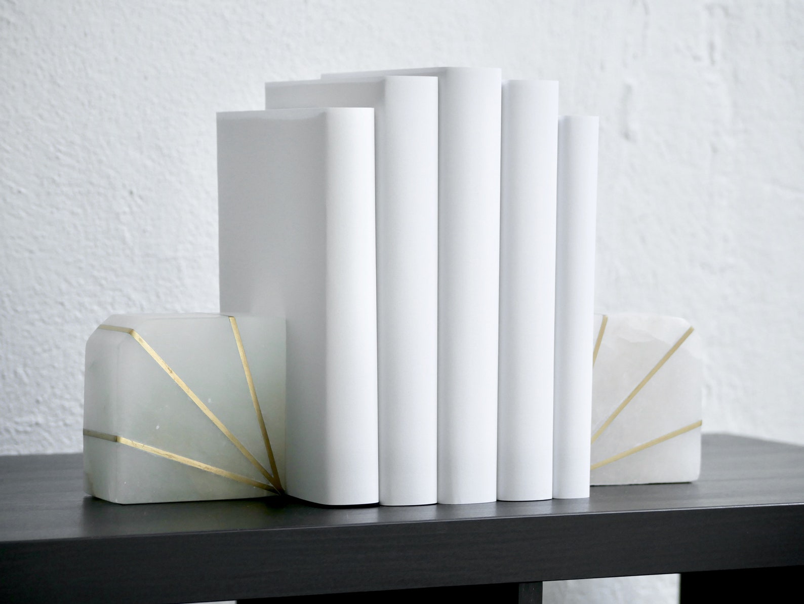White Decorative Book Set White Bookshelf Decor Books by the Etsy
