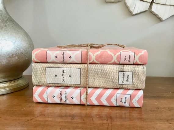 Custom Decorative Vintage Books Custom Book Covers Etsy