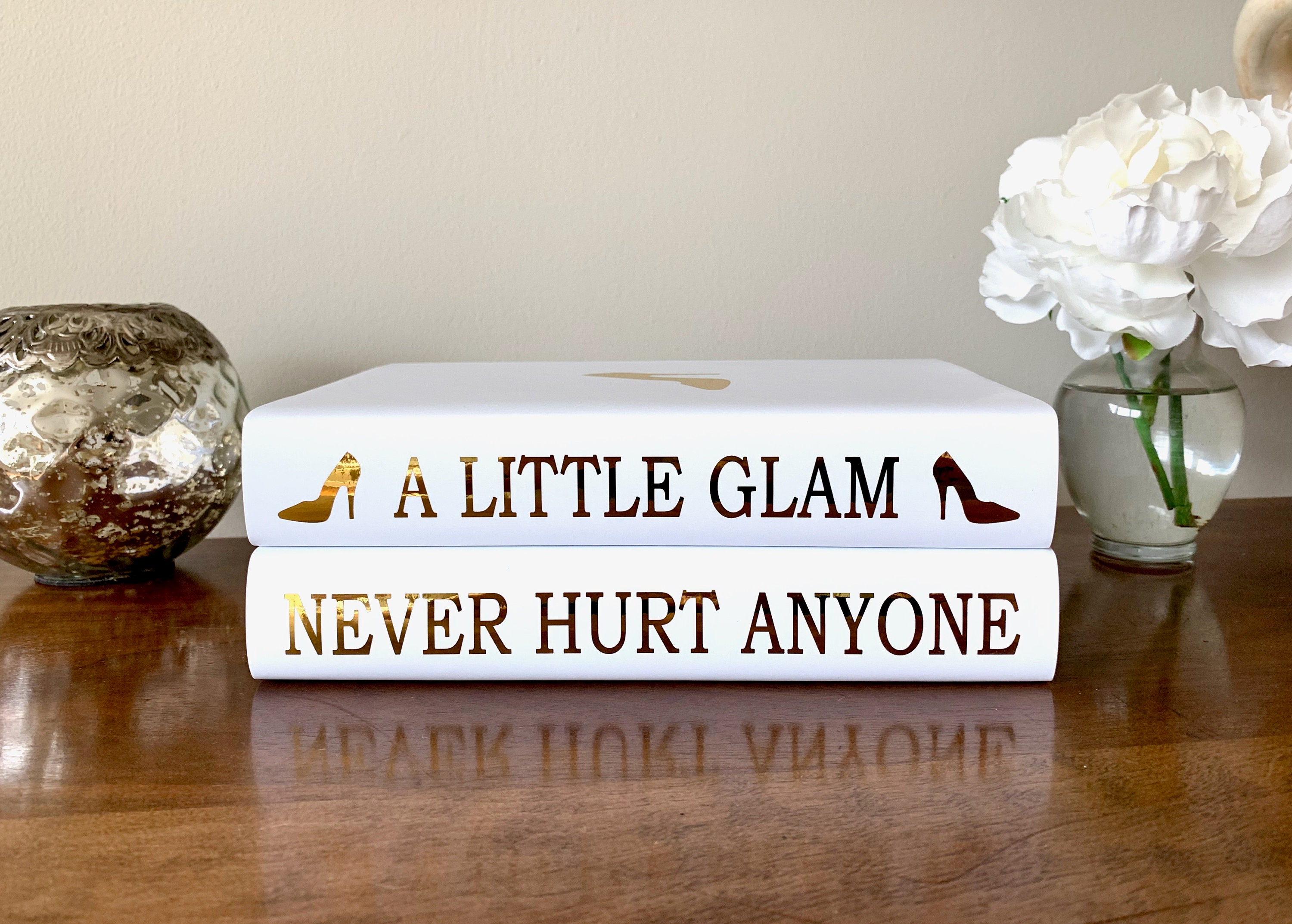 Decorative Books Gold Foil Fashion Designer Books A Little Etsy