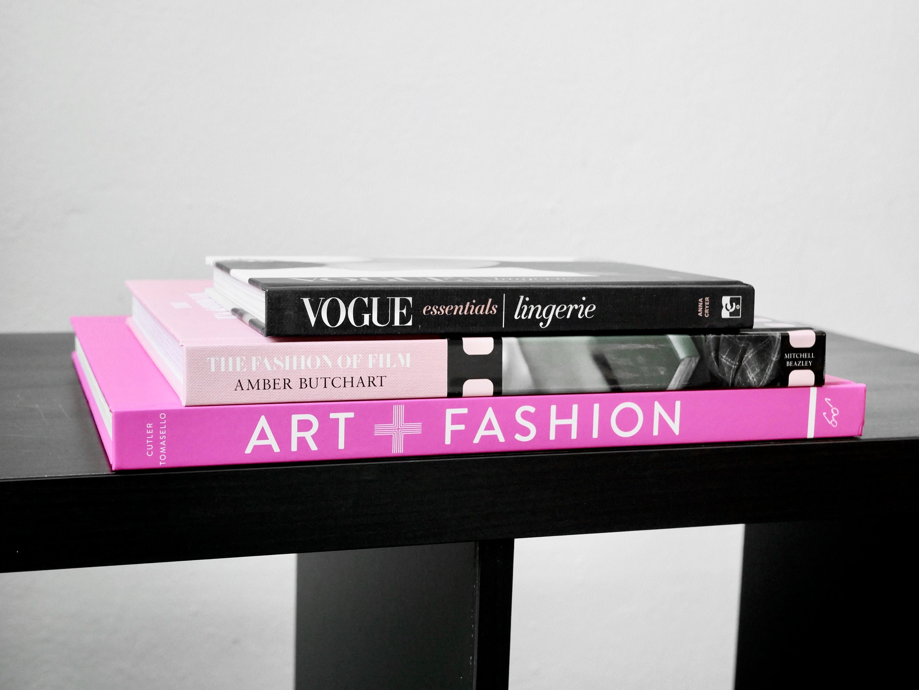 Large Pink Coffee Table Books Fashion Decorative Books Etsy