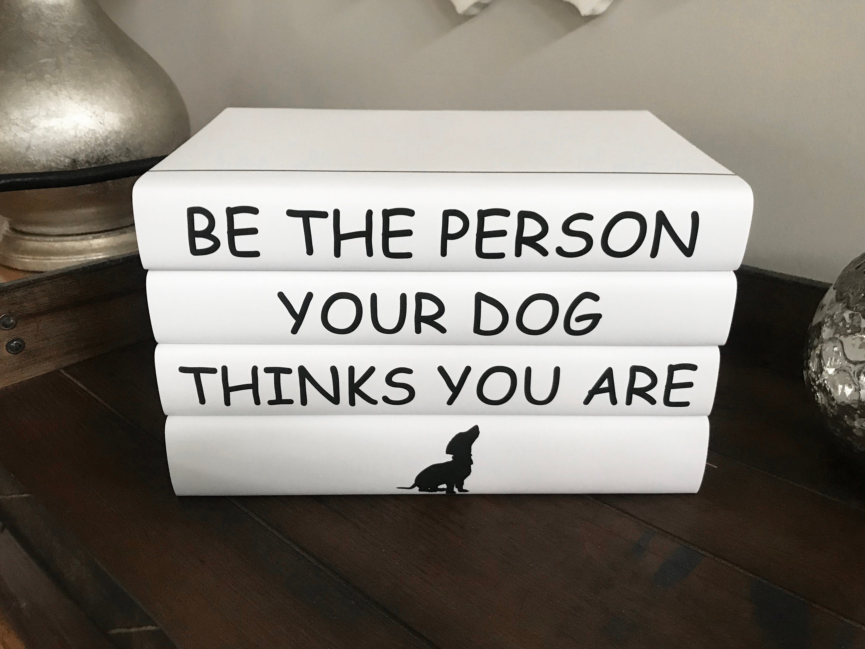 Dog Decorative Quote Book Set Custom Book Covers Be the Etsy