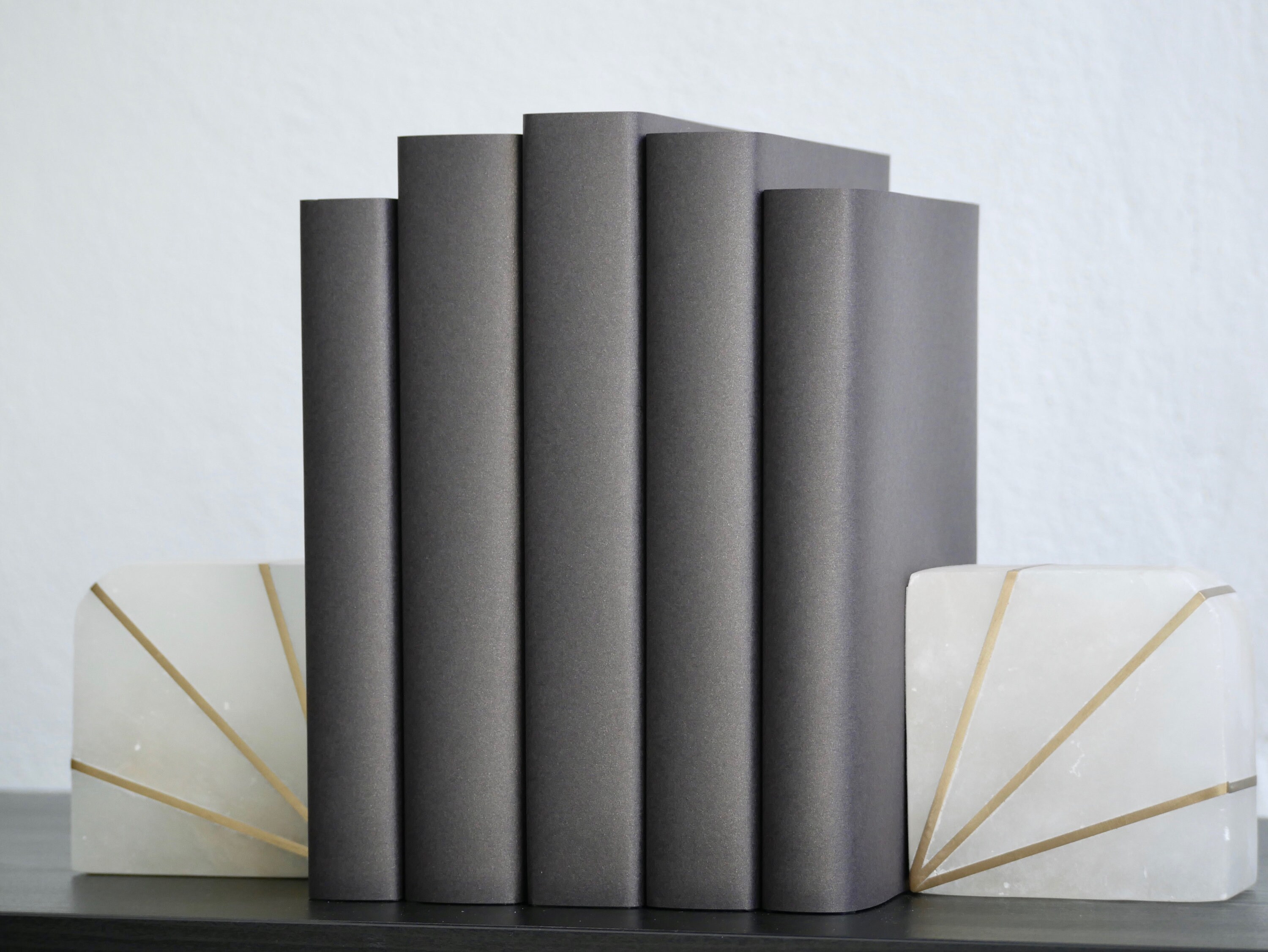 Metallic Brown Decorative Books Books by Color Books by the Etsy