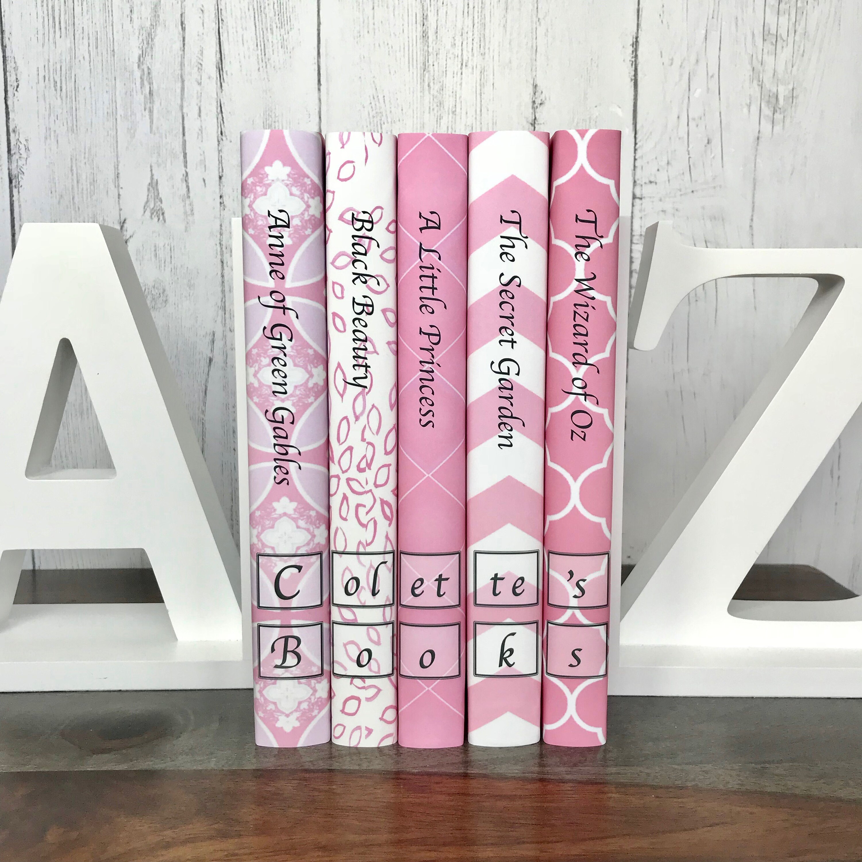Pink Personalized Children's Books Custom Decorative Etsy