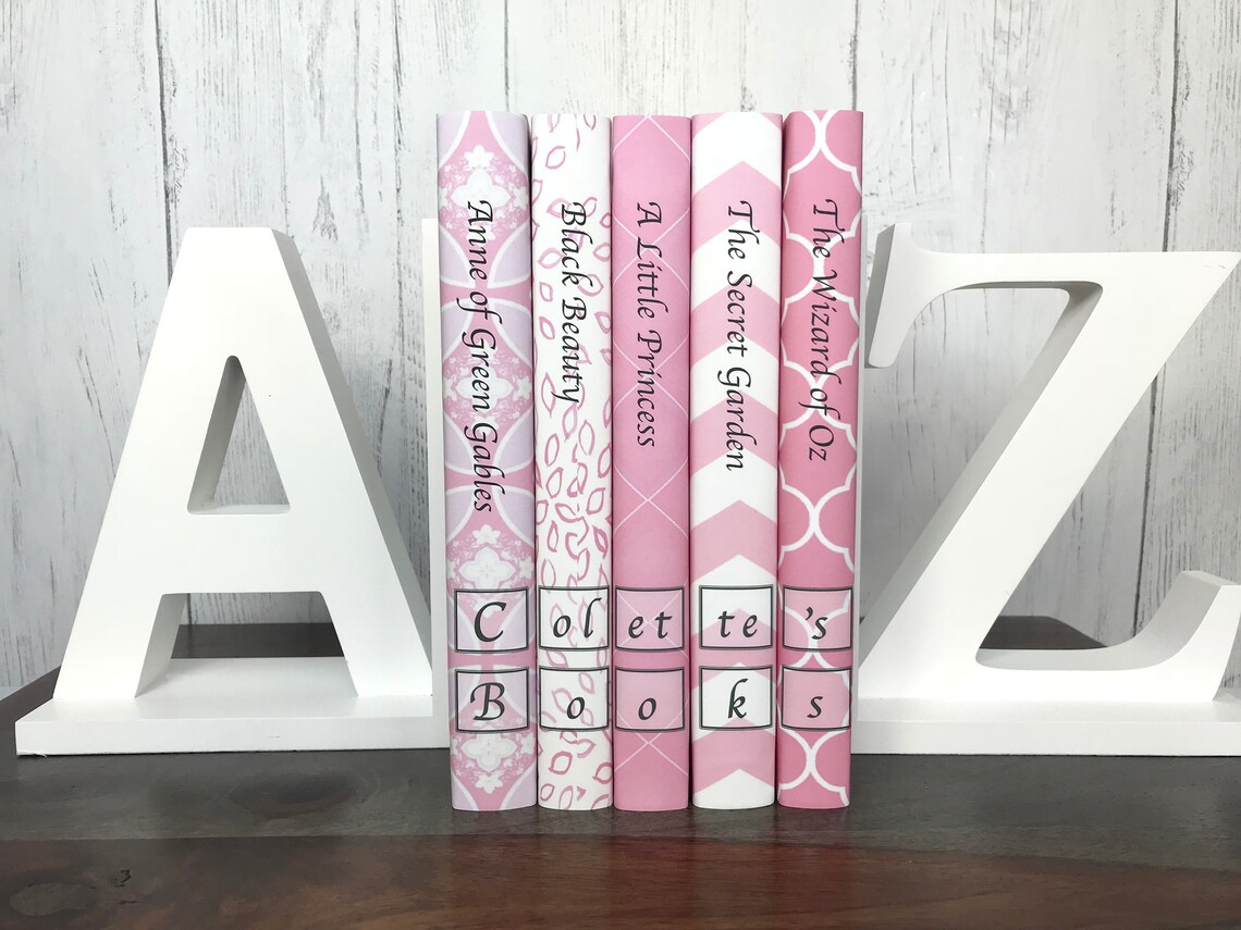 Pink Personalized Children's Books Custom Decorative Etsy