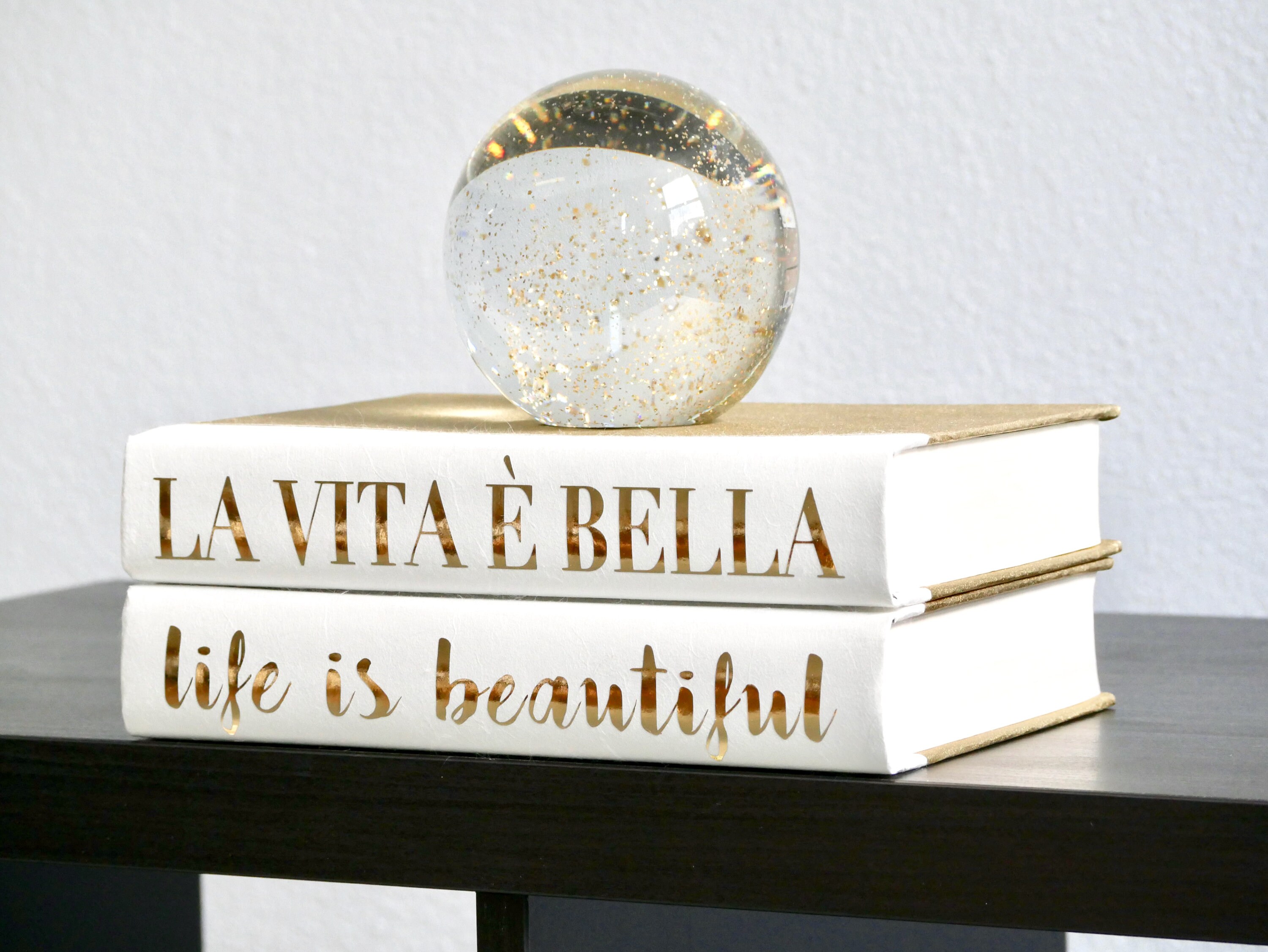 Life is Beautiful Decorative Quote Books Custom Books Gold Etsy