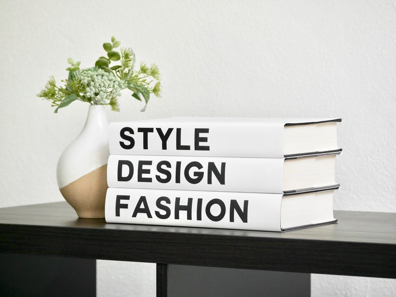 Fashion Decorative Books Fashion Design Style Book Set Etsy