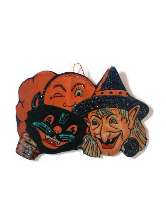 Halloween Ornaments Decorations Vintage Imagery Silver Etsy Halloween Ornaments Decorations Vintage Imagery Silver Etsy
