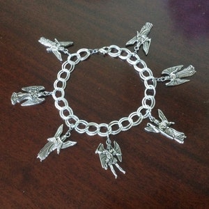 Seven Archangels Charm Bracelet- Saint Michael, Gabriel, Raphael and More