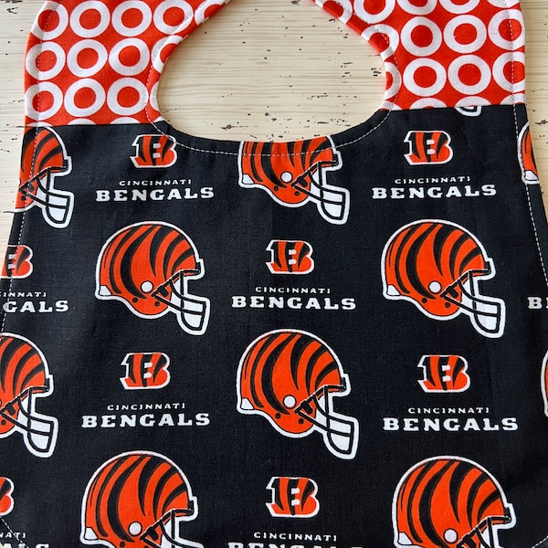 Bib for baby or toddler, gender neutral, Cincinnati Bengals, NFL, Ready to ship!