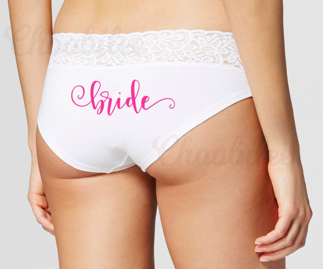 Custom Bride Panties Wedding Day Panties Honeymoon Lingerie Etsy