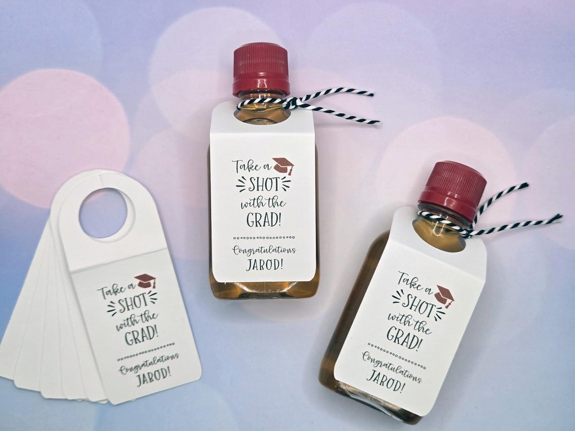 Graduation Party Favors, Take a Shot With the Grad! Grad Party Shots ...