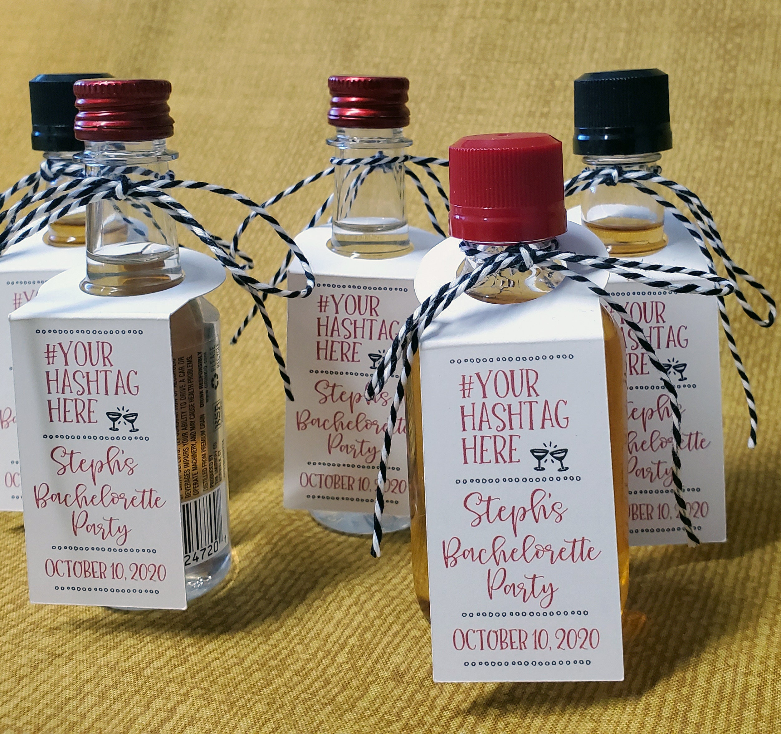 Shot Bottle Tags Party Favor Bottle Tags Shot Bottle Labels Etsy