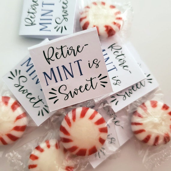 25 Retirement Party Favors Retiremint is Sweet Party Favors Etsy