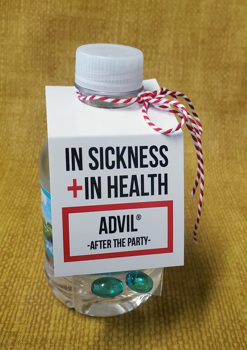 In Sickness and in Health Water Bottle Tags 'after the Etsy