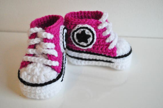 zapatillas a crochet converse