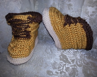 Patrón de ganchillo de botas de trabajo Little Man de Yarntivity *SOLO PATRÓN*