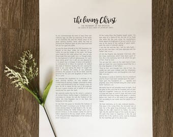 11x14 DIGITAL DOWNLOAD The Living Christ print / LDS / Mormon / Living Christ / Printable Instant Download