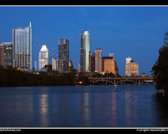 Austin Texas Skyline Konstfoto oramat tryck