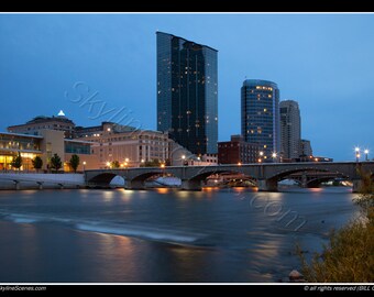 Grand Rapids Michigan Skyline Fine art photo unframed print