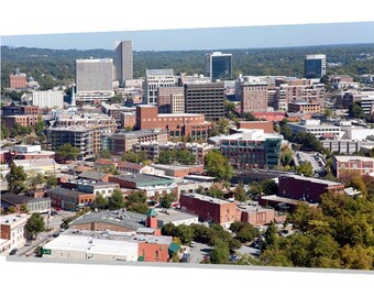 Greenville Skyline fotografía impresión sin marco