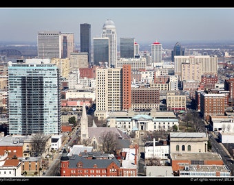 Louisville KentuckySkyline Fine Art Foto ungerahmter Druck